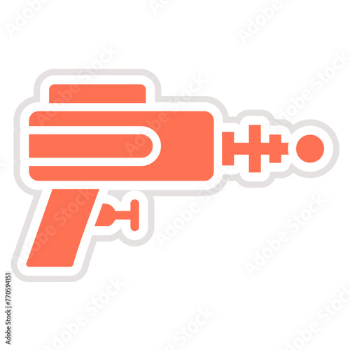 Laser gun Vector Icon Design Illustration