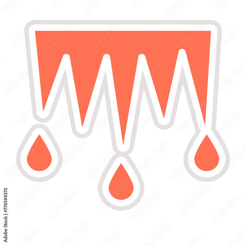 Icicles Vector Icon Design Illustration Icicles Vector Icon Design Illustration