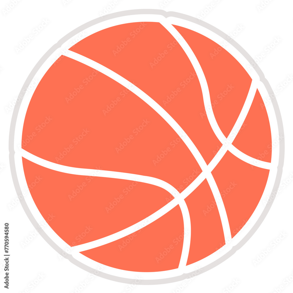Basketball Vector Icon Design Illustration