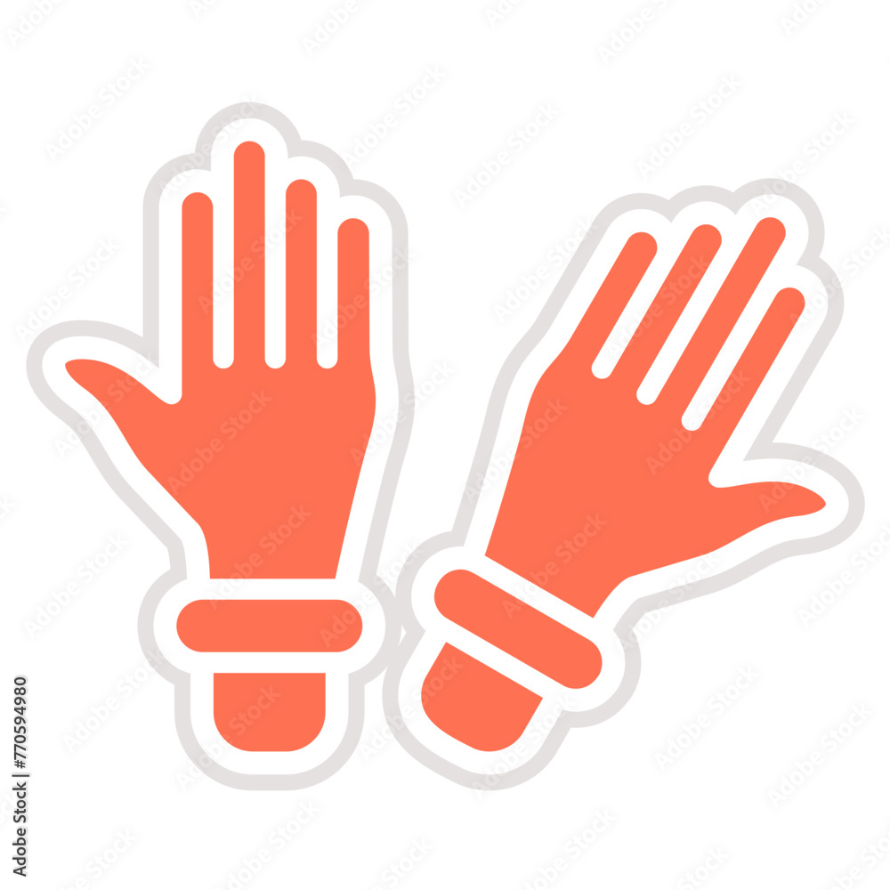 Gloves Vector Icon Design Illustration Gloves Vector Icon Design Illustration