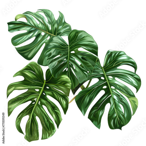 Monstera plant leaves