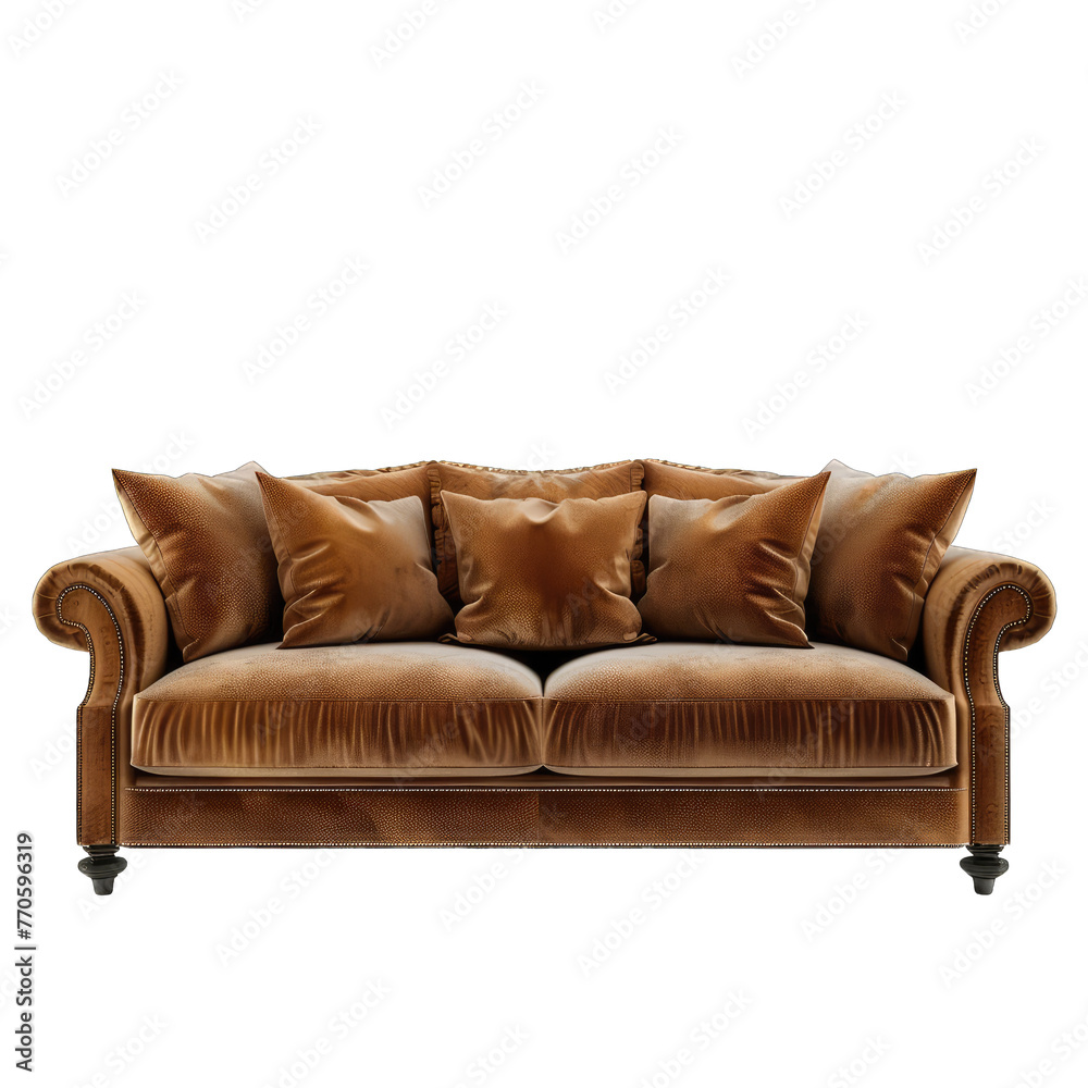 Fototapeta premium sofa isolated on white background
