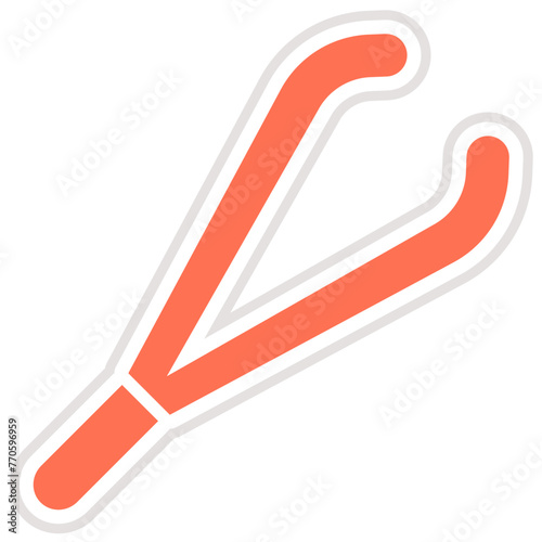 Tweezers Vector Icon Design Illustration