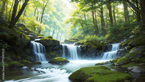 waterfall in the forest