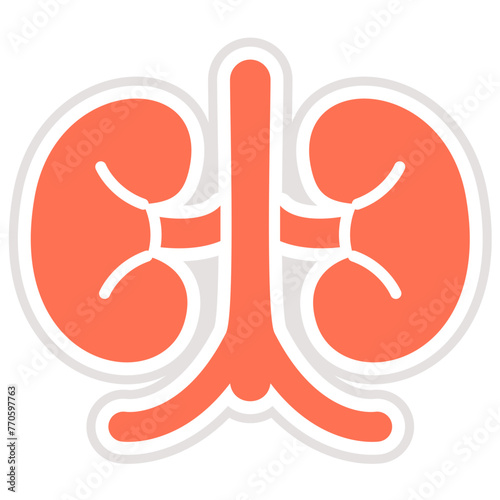 Kidney Vector Icon Design Illustration