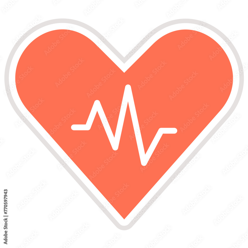 Heart rate Vector Icon Design Illustration Heart rate Vector Icon Design Illustration