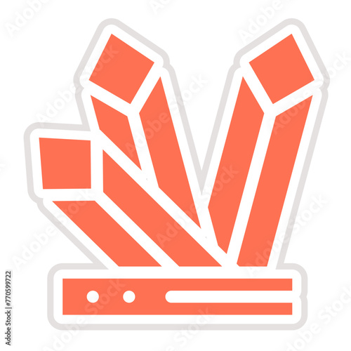 Crystals Vector Icon Design Illustration
