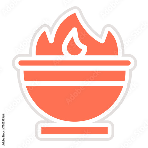 Cauldron Vector Icon Design Illustration