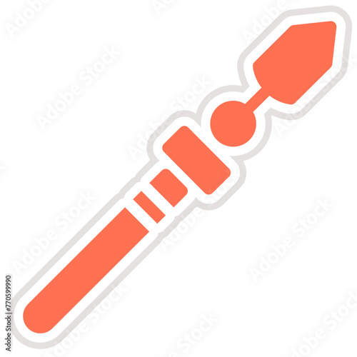 Lance Vector Icon Design Illustration
