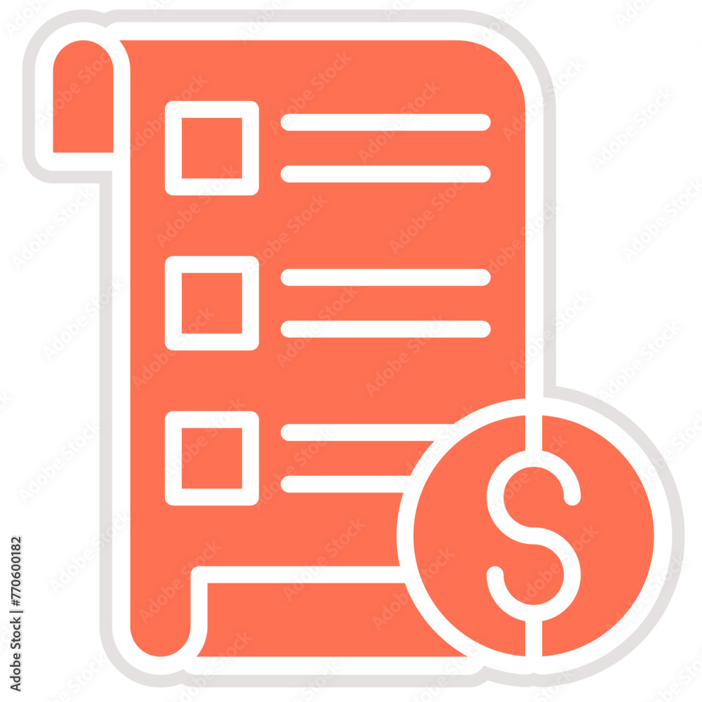 Price list Vector Icon Design Illustration Price list Vector Icon Design Illustration