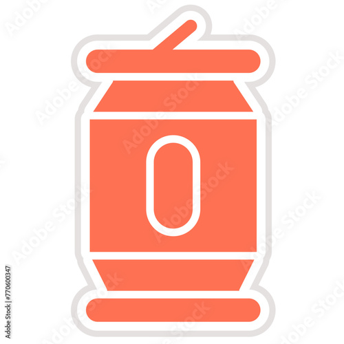 Tin Vector Icon Design Illustration