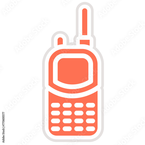 Walkie talkie Vector Icon Design Illustration