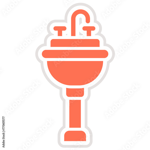 Sink Vector Icon Design Illustration