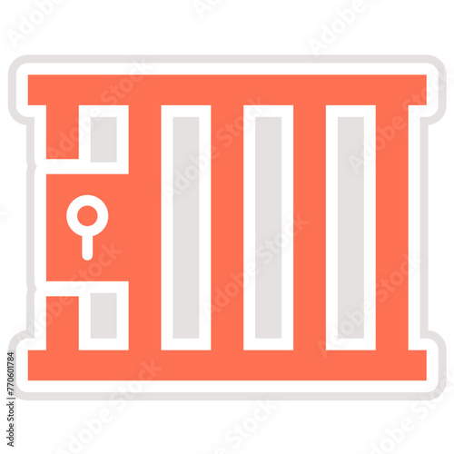 Jail Vector Icon Design Illustration