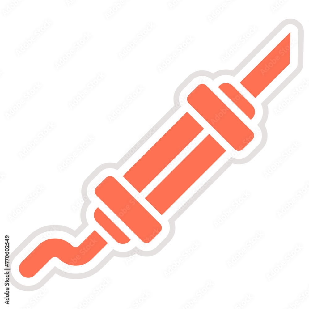 Exhaust pipe Vector Icon Design Illustration