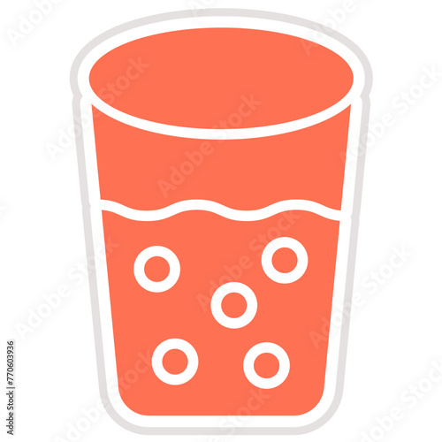 Shot Glass Vector Icon Design Illustration