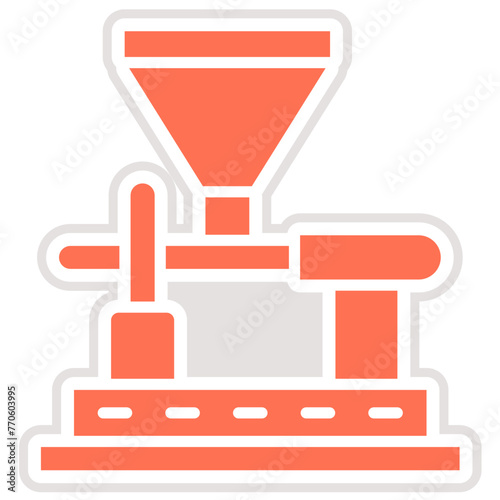 Coffee Mill Vector Icon Design Illustration