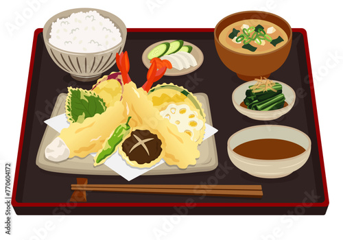 食べ物_和食_天ぷら_天ぷら定食