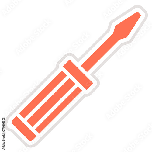 Screwdriver Vector Icon Design Illustration