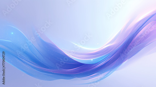 Gradient from blue to purple on an abstract background with waves.