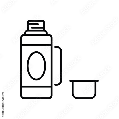 Thermos icon editable stock vector