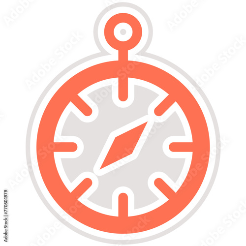 Chronometer Vector Icon Design Illustration
