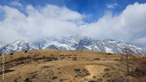 Lijiang, China, Yunnan, Jade Dragon Snow Mountain, a high mountain