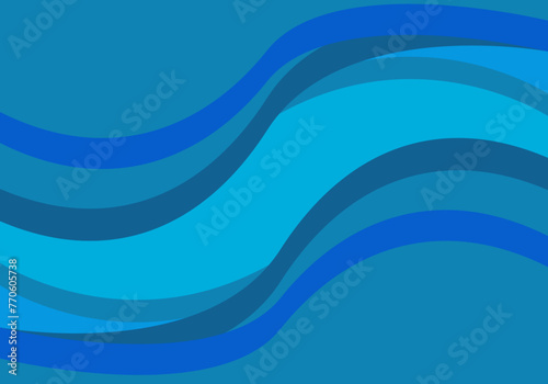 Fondo frío de capas onduladas y azules.