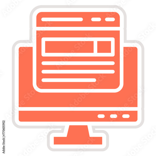 Front end Vector Icon Design Illustration