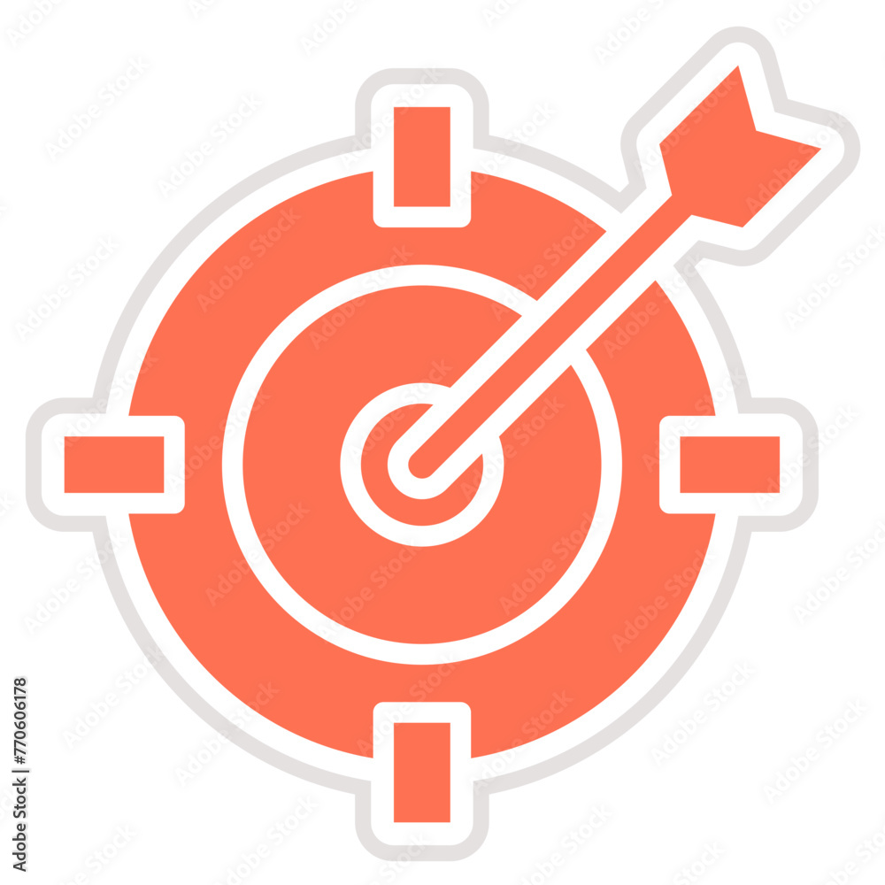 Dart Board Vector Icon Design Illustration Dart Board Vector Icon Design Illustration