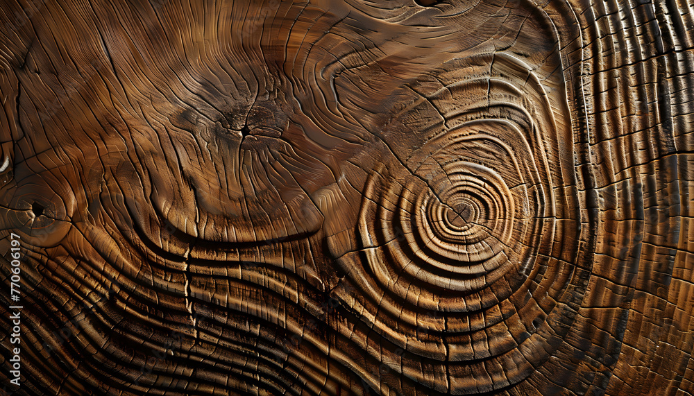 Fototapeta premium The Art of Wood Grain: Nature's Patterns, Timber Textures: The Beauty of Wood Grain, Nature's Fingerprints: Exploring Wood Grain Patterns, The Elegance of Grain: Wood's Natural Design