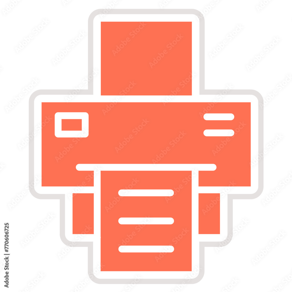 Printer Vector Icon Design Illustration Printer Vector Icon Design Illustration