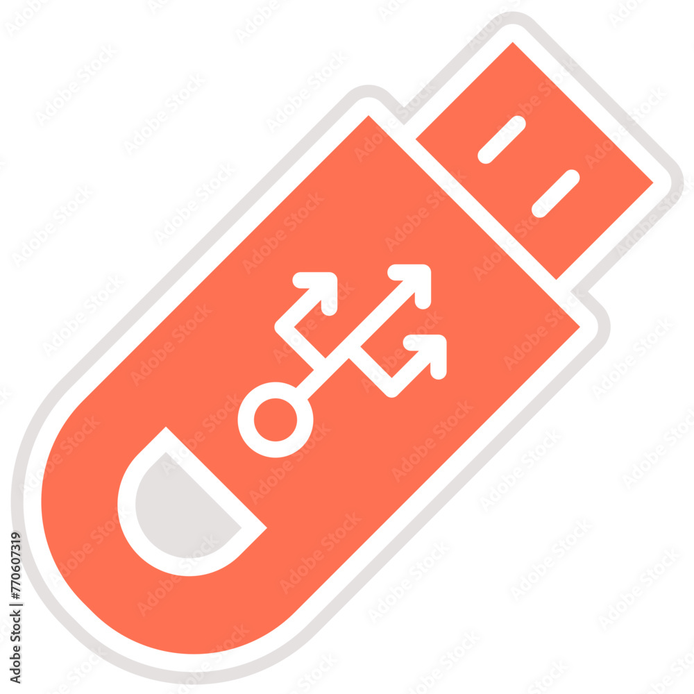 Usb Vector Icon Design Illustration Usb Vector Icon Design Illustration