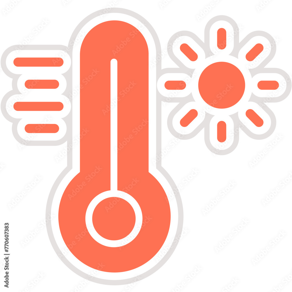 Temperature Vector Icon Design Illustration Temperature Vector Icon Design Illustration