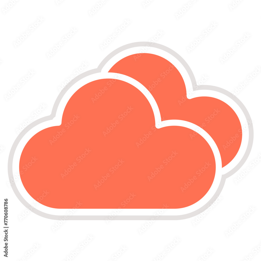 Cloud Vector Icon Design Illustration Cloud Vector Icon Design Illustration