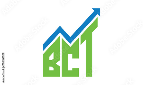 BCT financial logo design vector template.