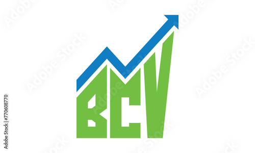 BCV financial logo design vector template.