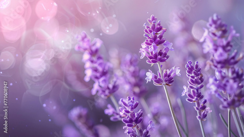 A lavender purple background for creative and imaginative advertising visuals. © Martin