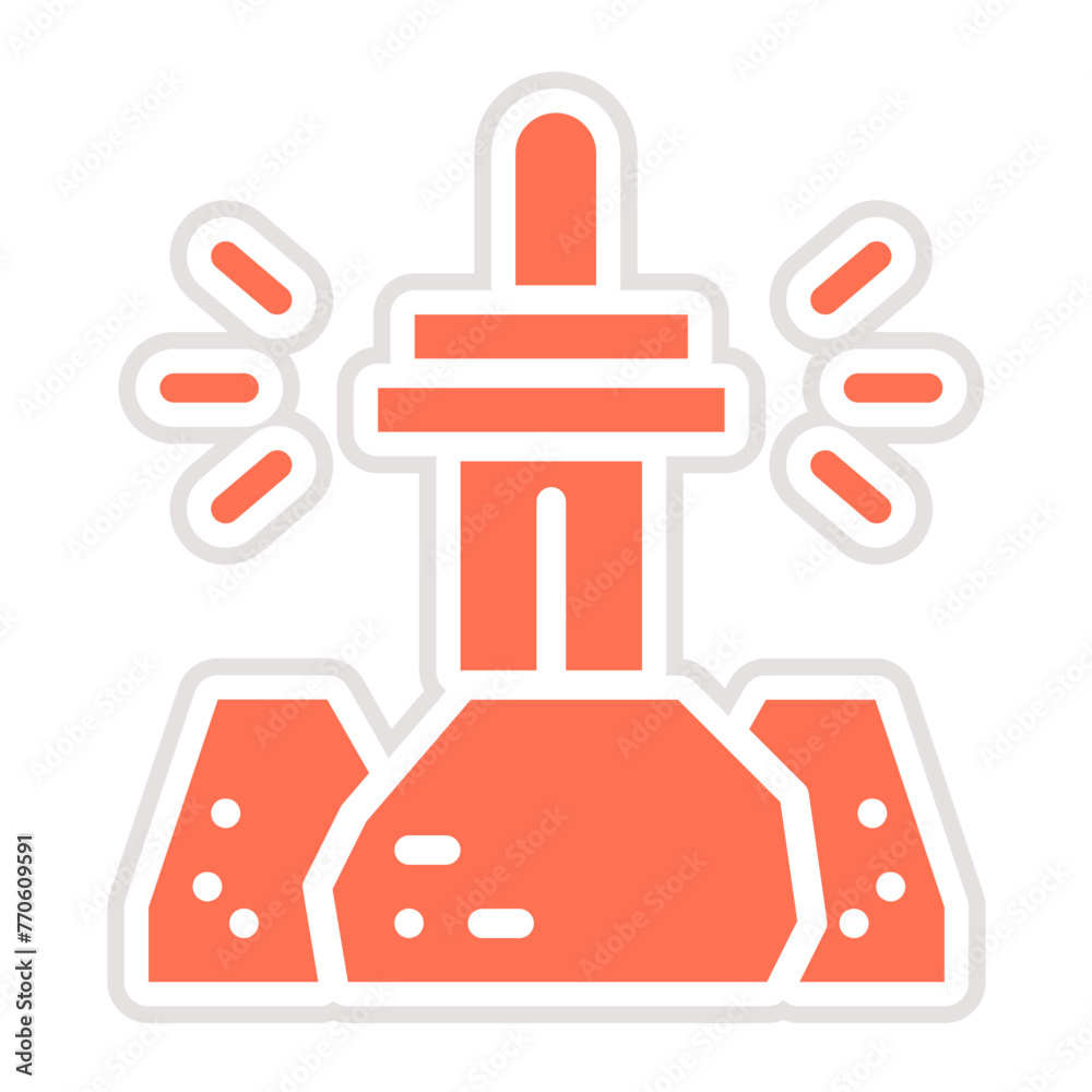 Obraz premium Excalibur Vector Icon Design Illustration