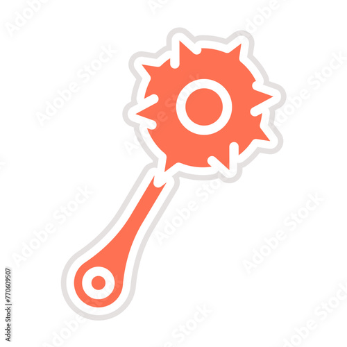 Mace Vector Icon Design Illustration
