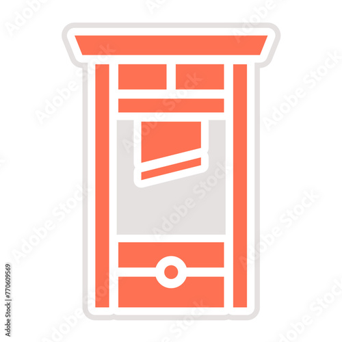 Guillotine Vector Icon Design Illustration