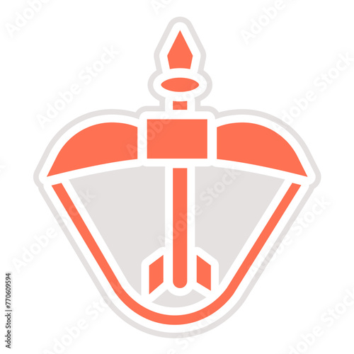 Crossbow Vector Icon Design Illustration