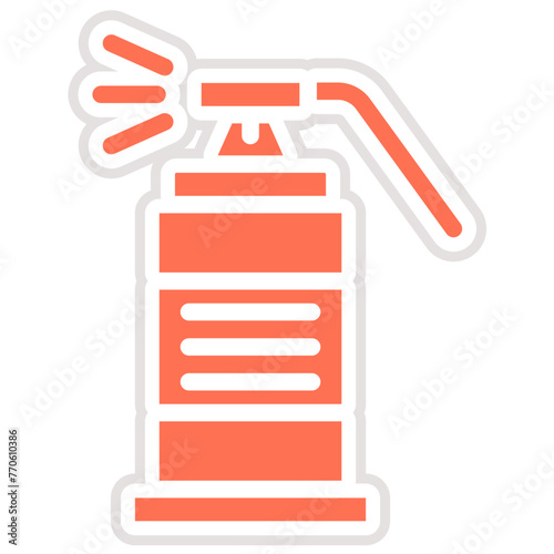 Tear Gas Vector Icon Design Illustration photo