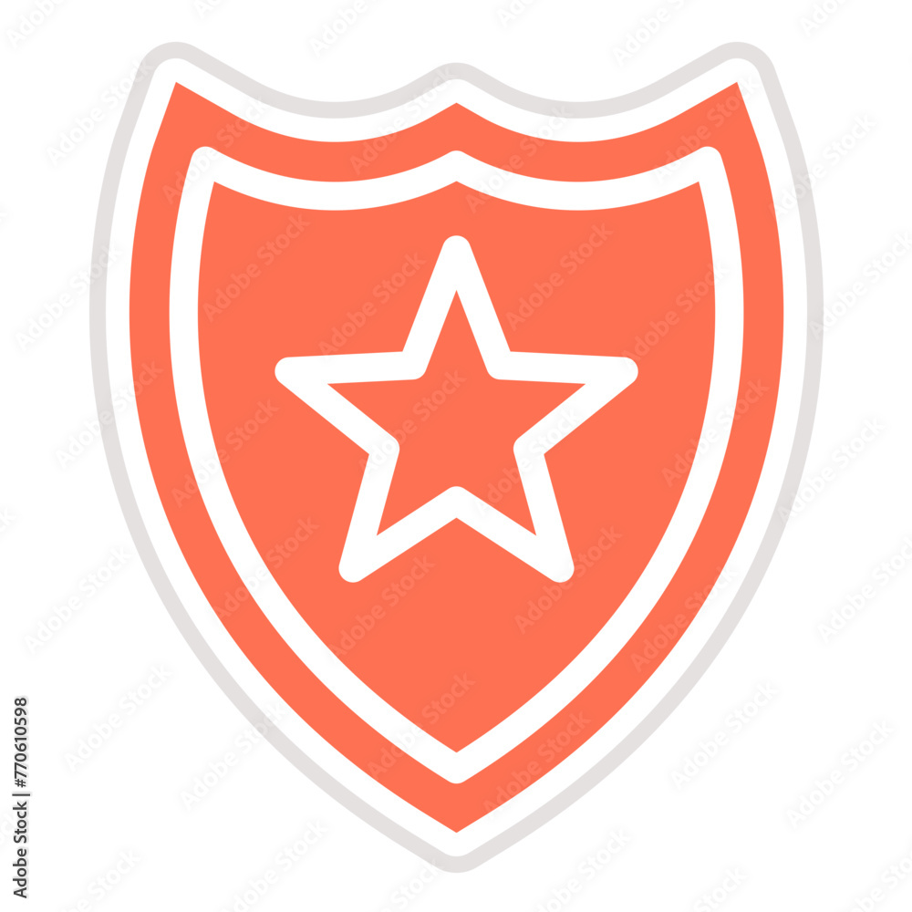 Police Shield Vector Icon Design Illustration Police Shield Vector Icon Design Illustration