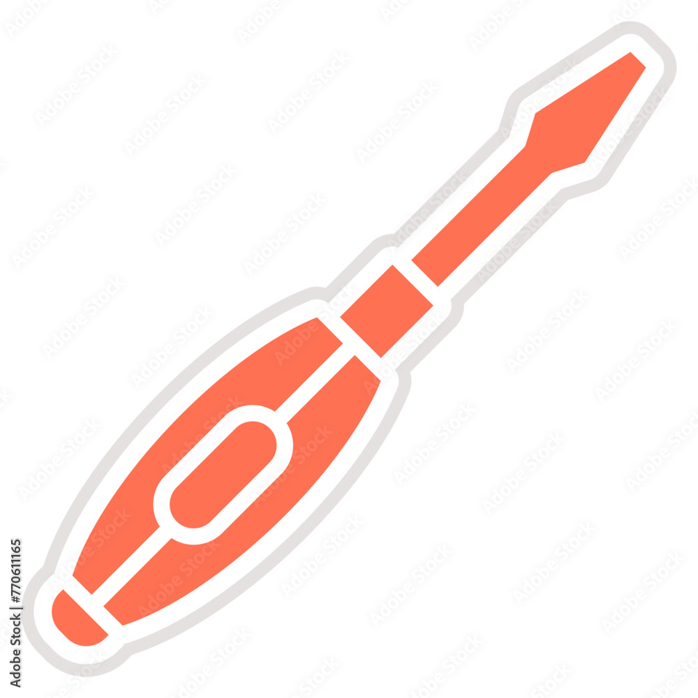 Screwdriver Vector Icon Design Illustration Screwdriver Vector Icon Design Illustration