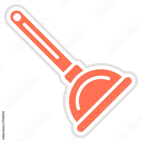 Cup Plunger Vector Icon Design Illustration