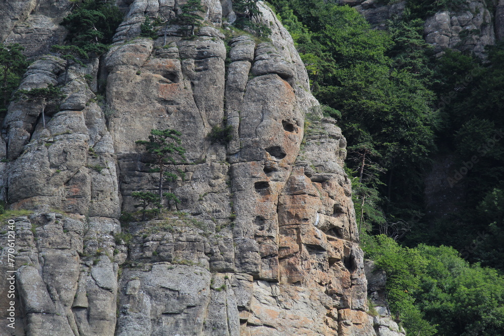Jurassic mountains in Crimea