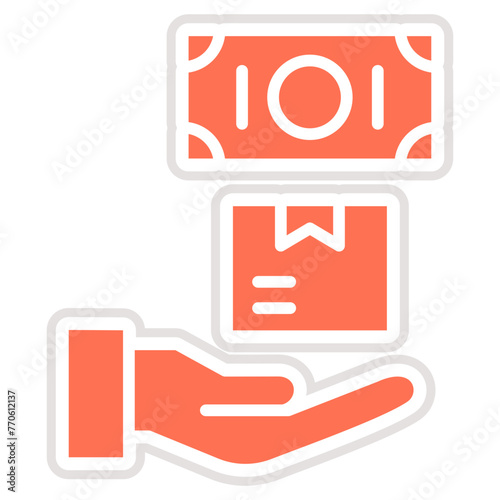 Pay Upon Delivery Vector Icon Design Illustration
