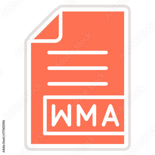 WMA Vector Icon Design Illustration photo