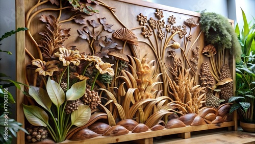 artistic wood carving
